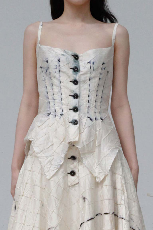 MUTEDANCE Silk Slip Top MD22SS53 Off-White PM24